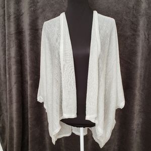 Sparkly Light Open Front Cardigan - One Si…